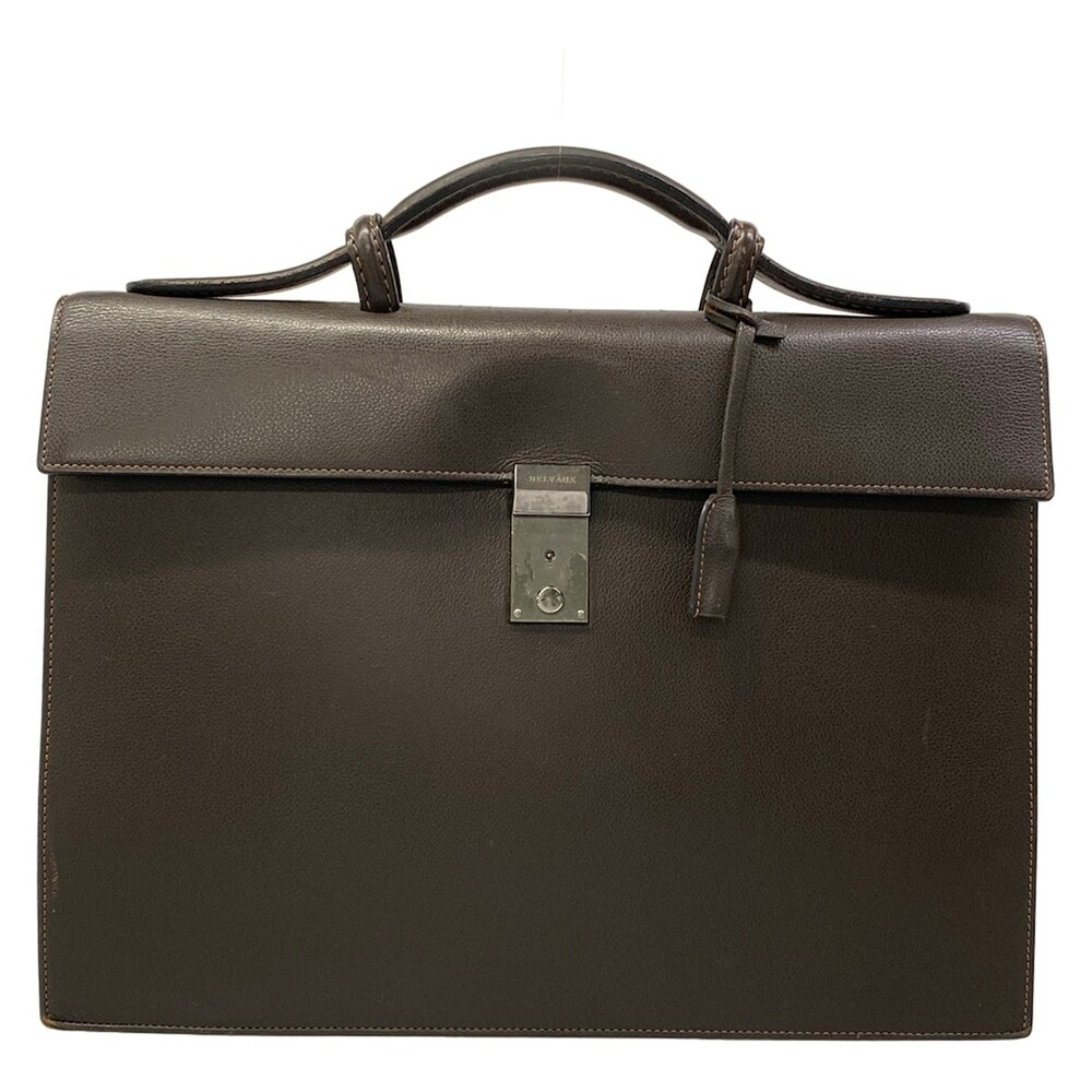 Delvaux Dark Brown Leather Business Bag #339844D81B